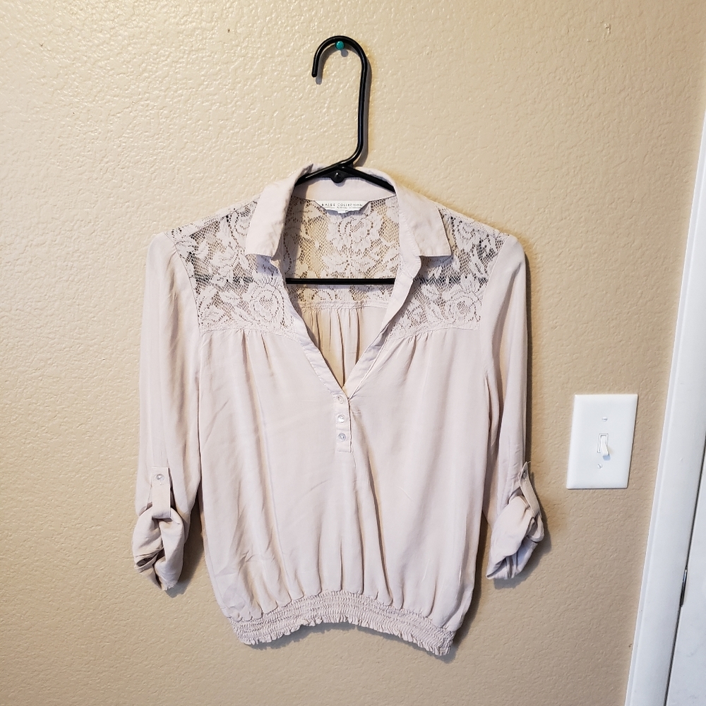 Women's Beige/Khaki Top Size Small